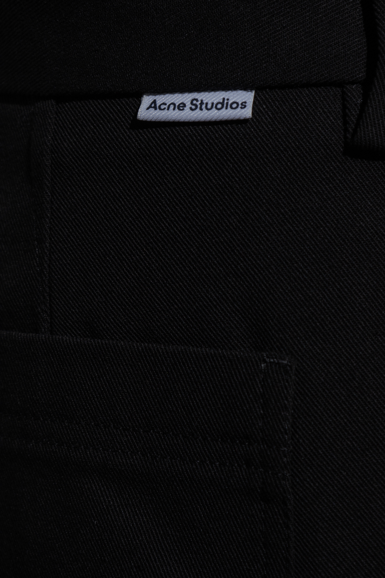 Black Pleat-front trousers Acne Studios - Vitkac Canada